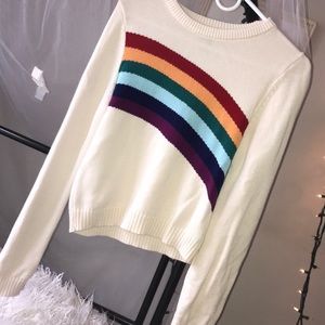 Off White Rainbow Sweater
